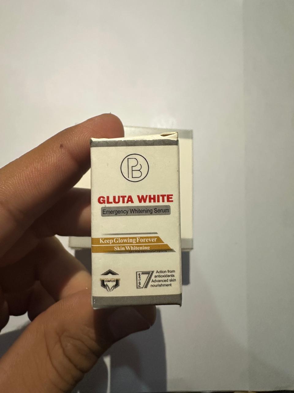 GLUTA WHITE WITH EMERGENCY WHITENING SERUM